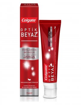Colgate Optik Beyaz Parıldayan Beyazlık Beyazlatıcı Diş Macunu 75 ml